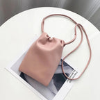 Pochette téléphone bandoulière femme à cordon, sept coloris, rose