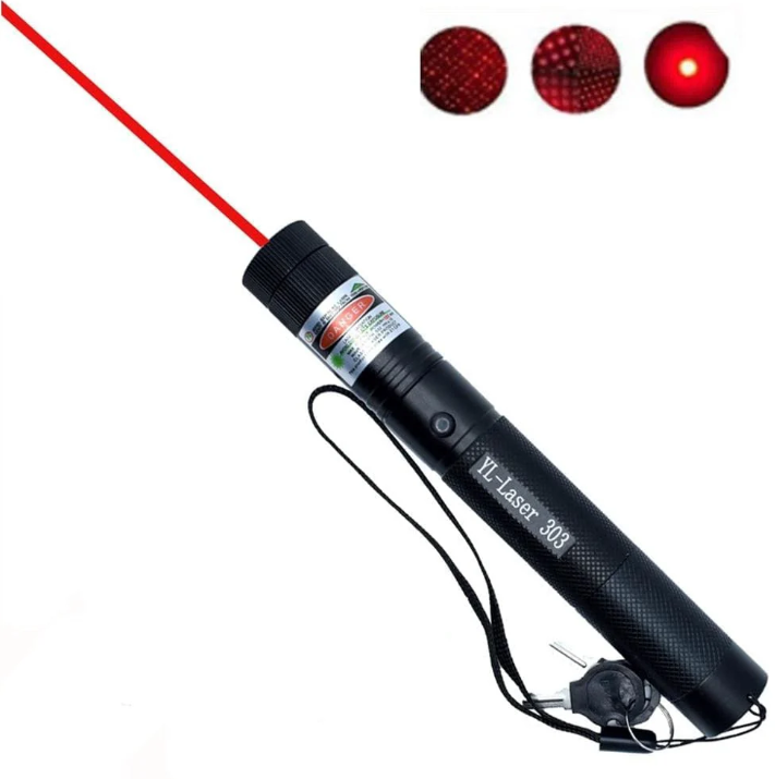 Pointeur laser rechargeable en aluminium, mise au point réglable, pourpre