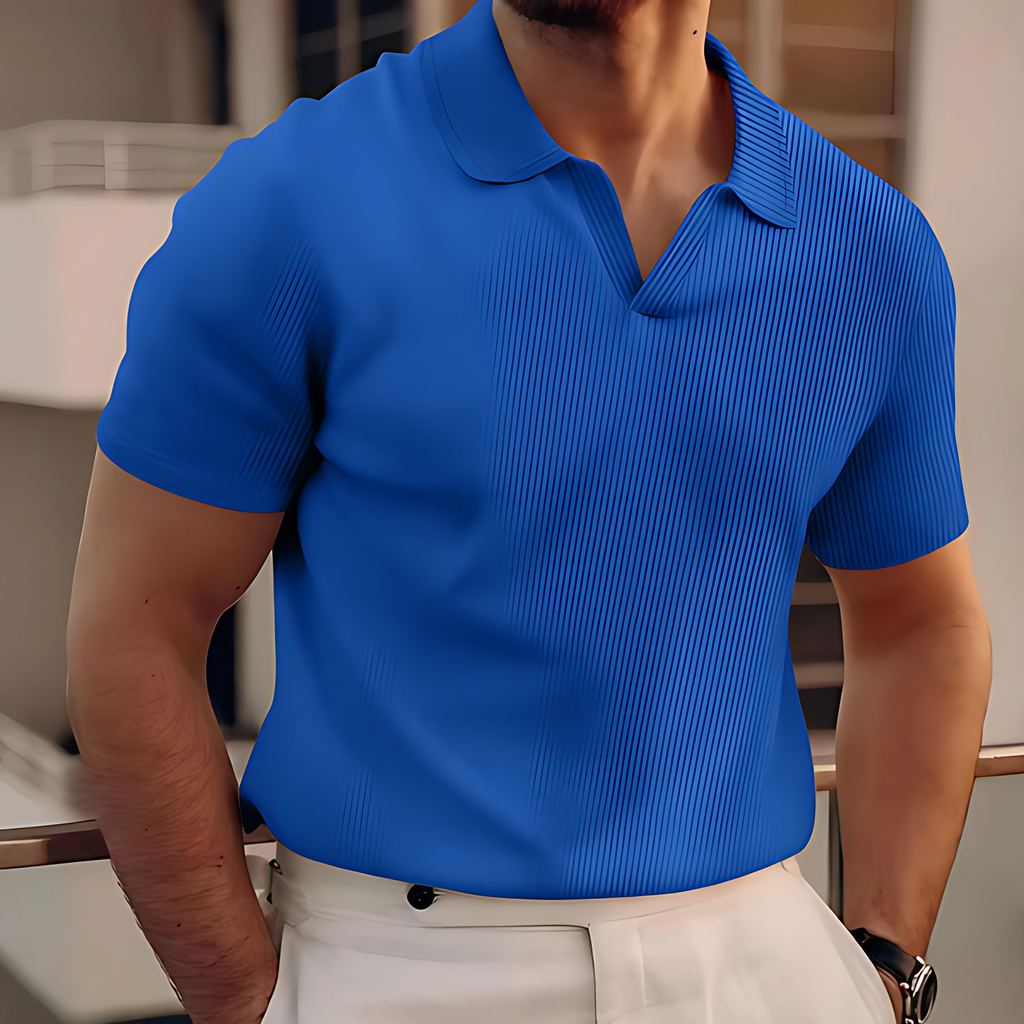 Polo classique homme, cinq coloris, du S au 3XL, bleu roi