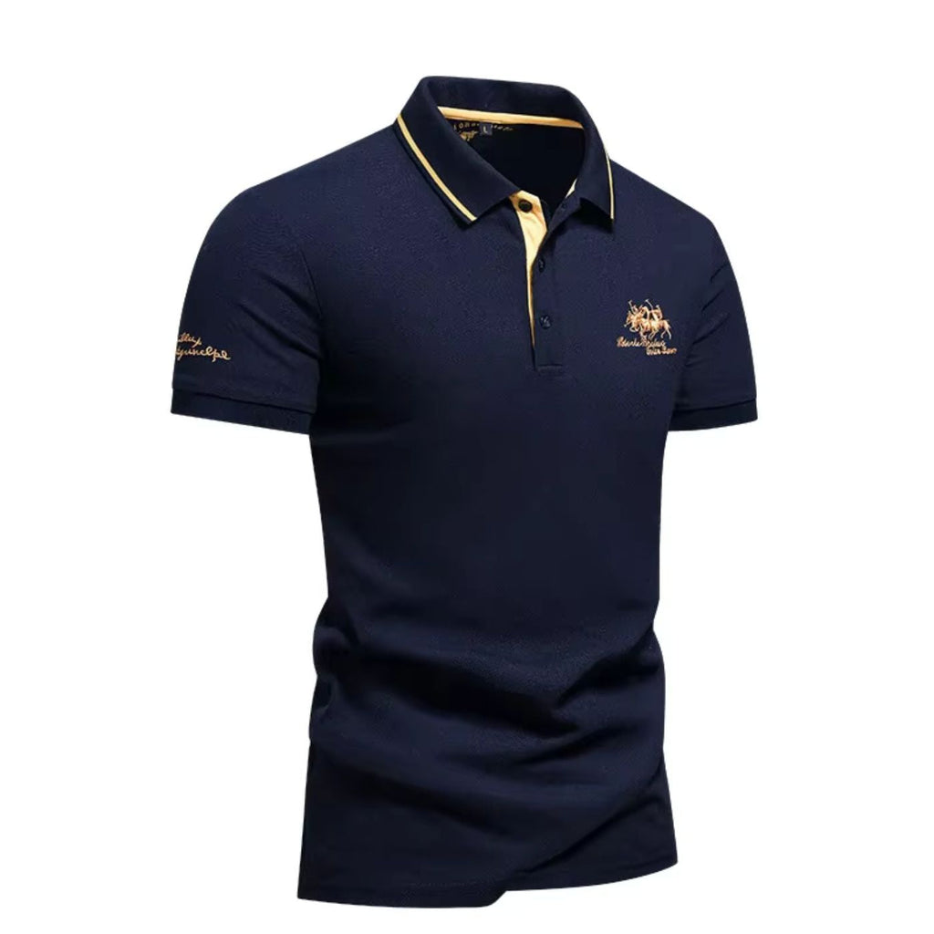 Polo homme col classique, coupe droite, six coloris unis