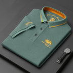 Polo homme col classique, coupe droite, six coloris unis, vert