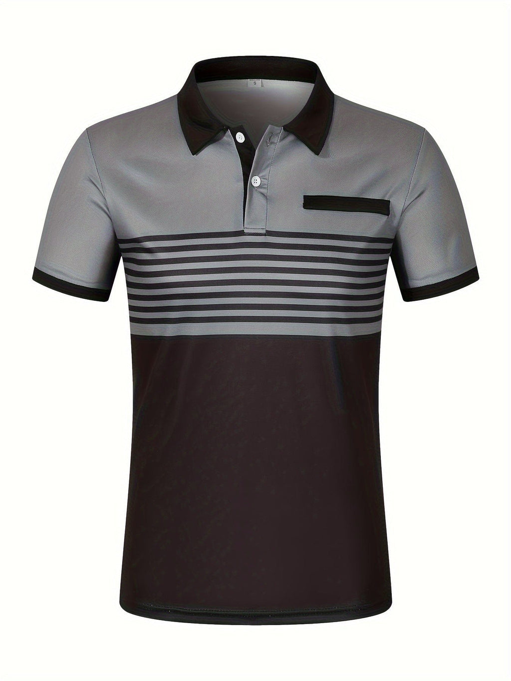 Polo rayé homme à manches courtes, sept coloris, du S au 3XL