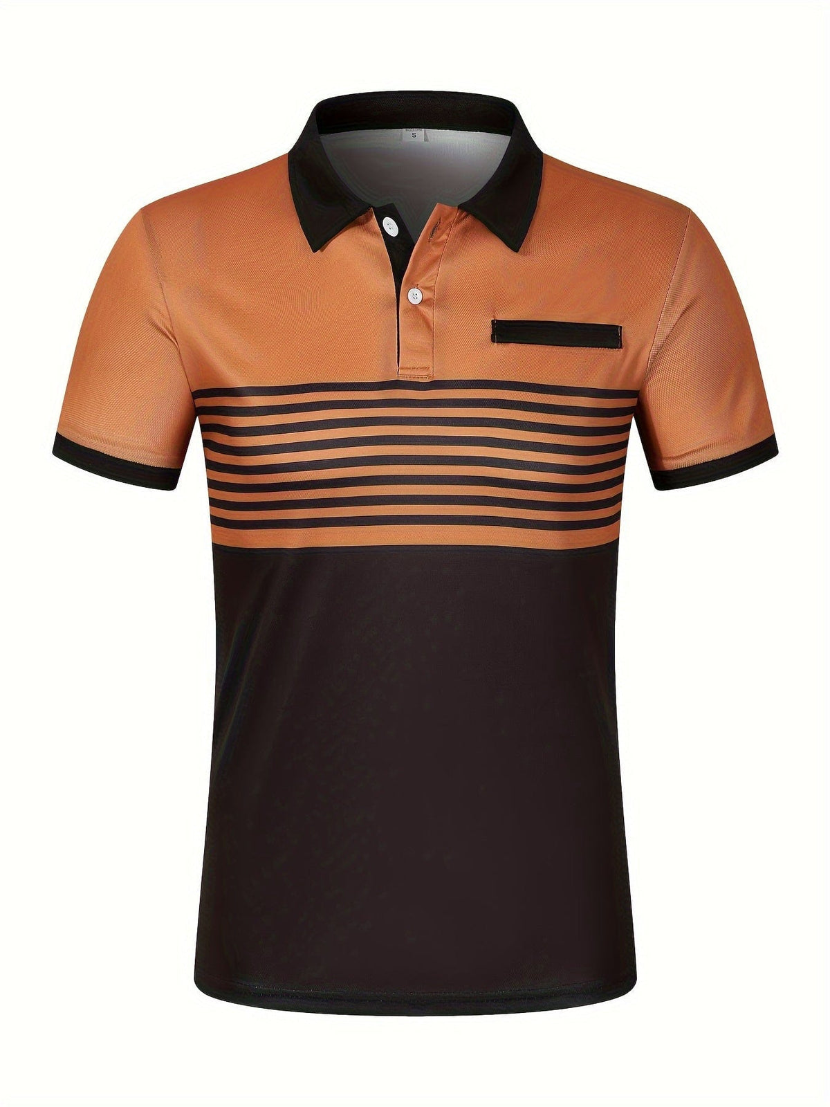 Polo rayé homme à manches courtes, sept coloris, du S au 3XL