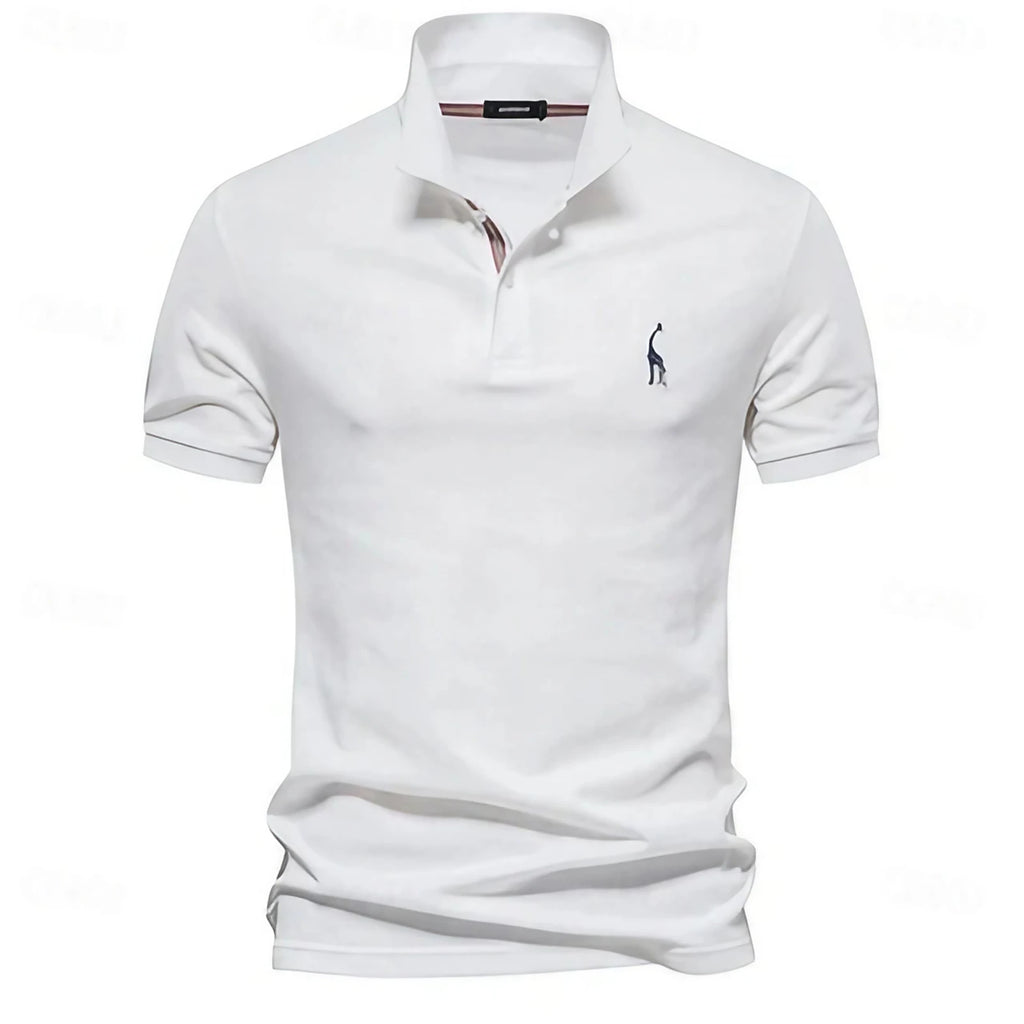 Polo d'été homme léger, huit coloris, du S au 3XL, blanc