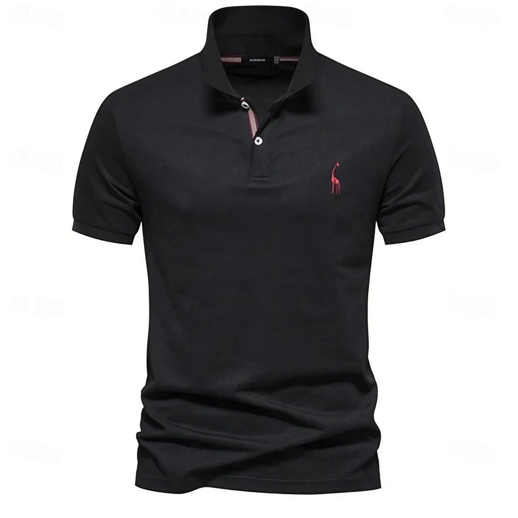 Polo d'été homme léger, huit coloris, du S au 3XL, noir