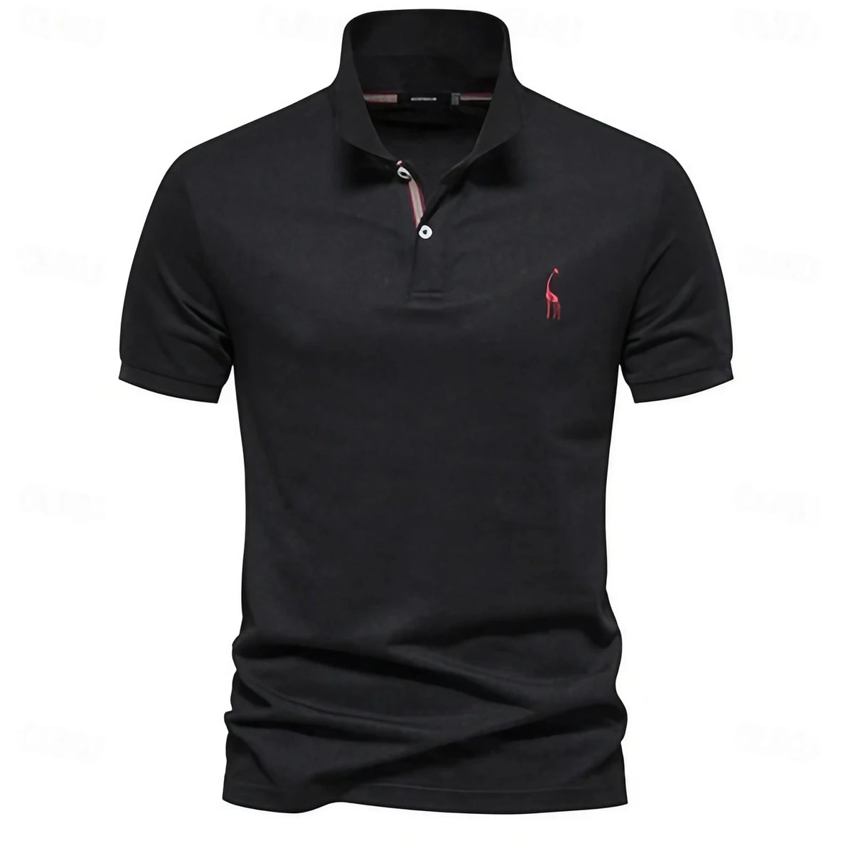 Polo d'été homme léger, huit coloris, du S au 3XL, noir