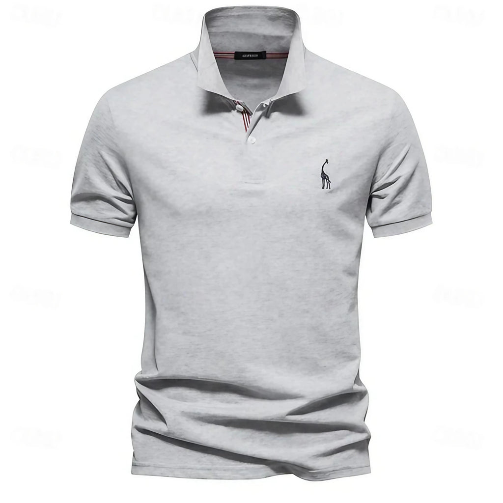 Polo d'été homme léger, huit coloris, du S au 3XL, gris clair
