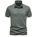 Polo d'été homme léger, huit coloris, du S au 3XL, vert