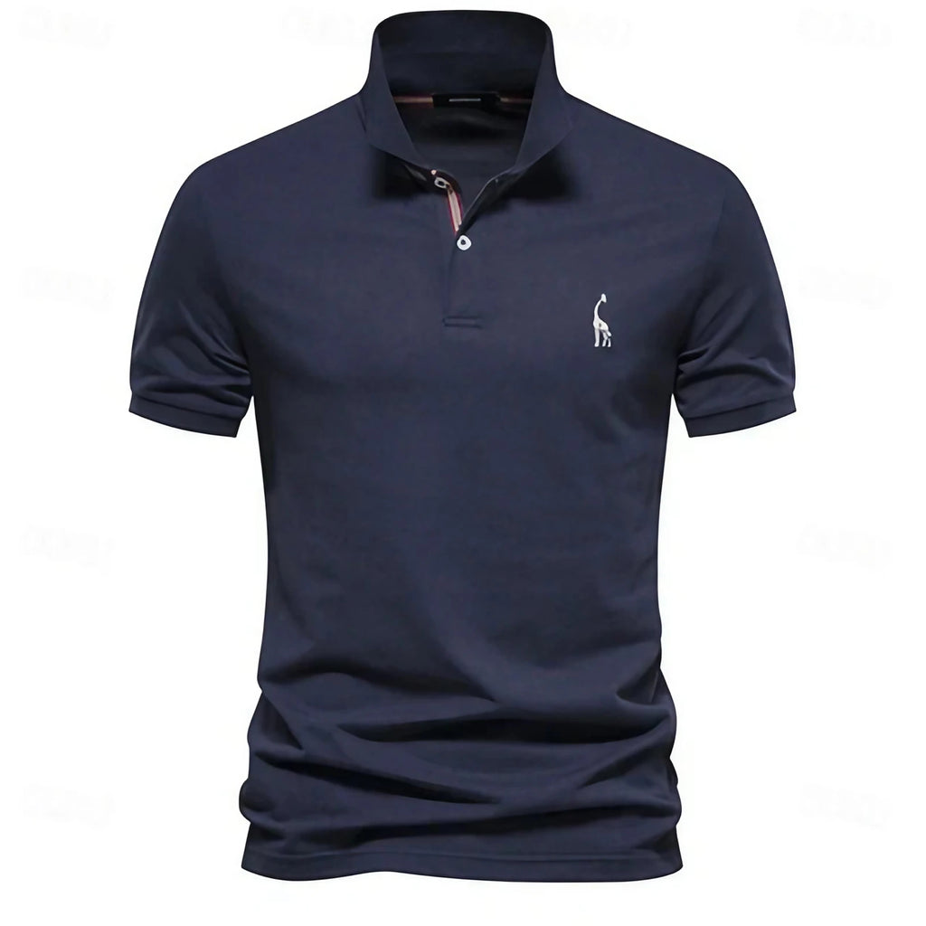 Polo d'été homme léger, huit coloris, du S au 3XL, bleu marine