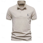 Polo d'été homme léger, huit coloris, du S au 3XL, beige