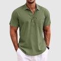 Polo homme léger pour l'été, cinq coloris, du S au 2XL, vert