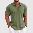 Polo homme léger pour l'été, cinq coloris, du S au 2XL, vert