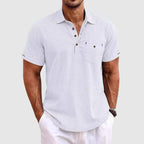 Polo homme léger pour l'été, cinq coloris, du S au 2XL, blanc
