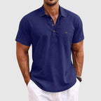 Polo homme léger pour l'été, cinq coloris, du S au 2XL, bleu ciel