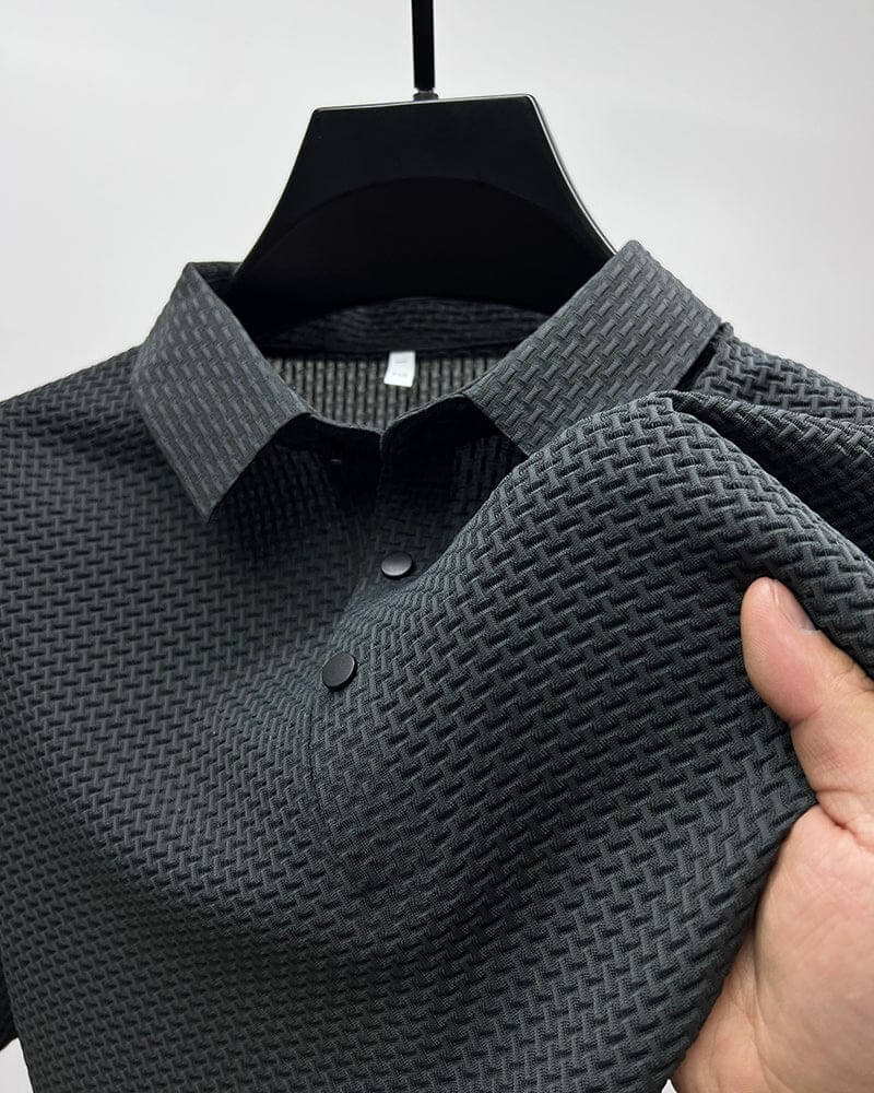 Polo homme coupe ajustée, six coloris, du XS au 3XL, gris