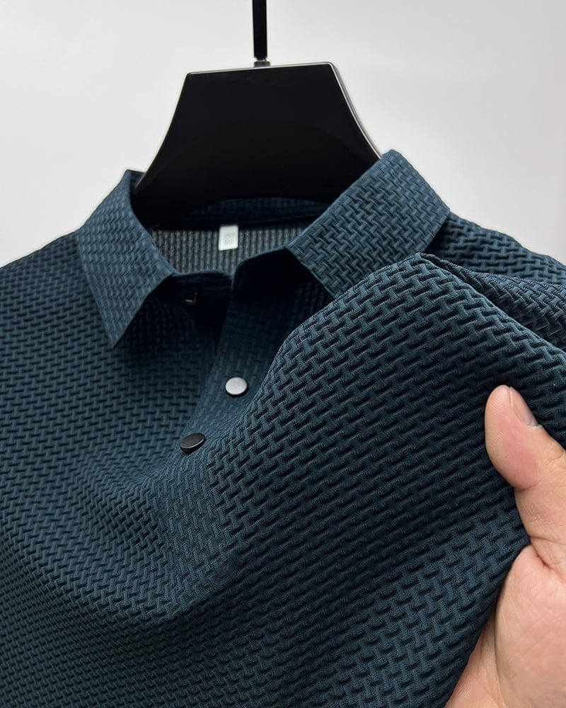 Polo homme coupe ajustée, six coloris, du XS au 3XL, bleu