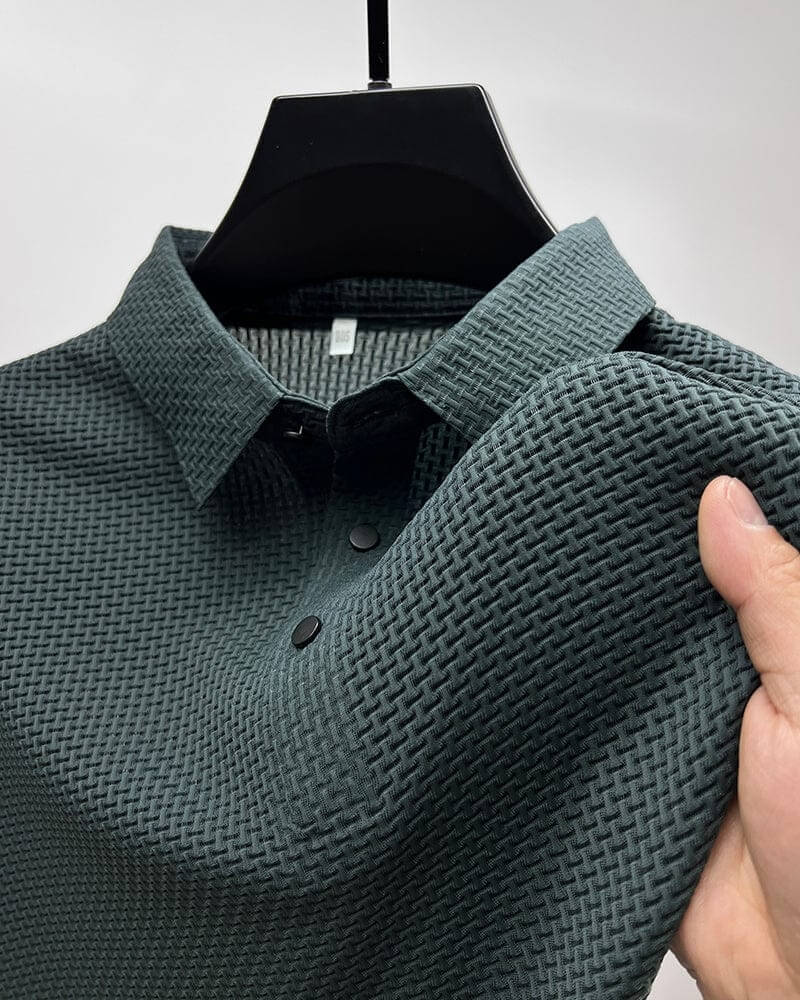 Polo homme coupe ajustée, six coloris, du XS au 3XL, vert