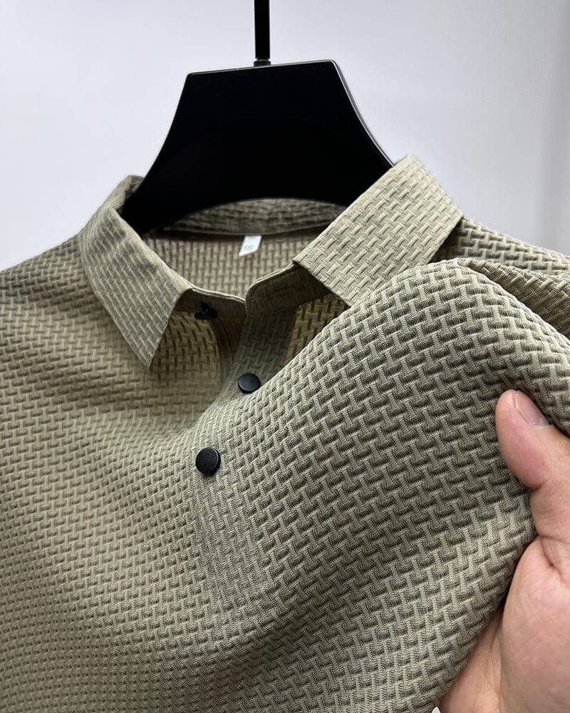 Polo homme coupe ajustée, six coloris, du XS au 3XL, kaki