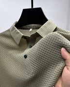 Polo homme coupe ajustée, six coloris, du XS au 3XL, kaki