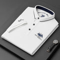 Polo homme chic, six coloris, du M au 4XL, blanc