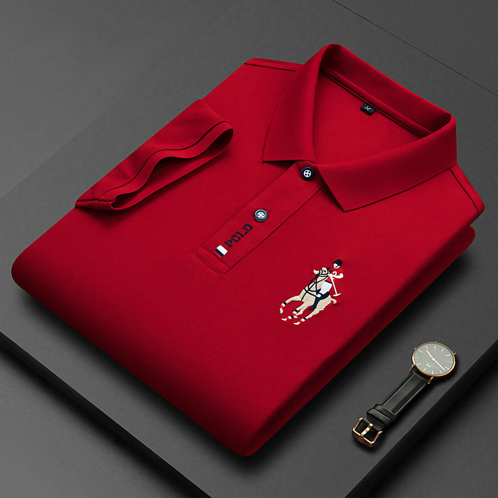 Polo homme décontracté, sept coloris, du XS au 3XL, rouge