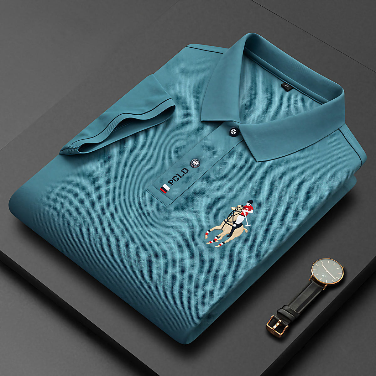 Polo homme décontracté, sept coloris, du XS au 3XL, bleu ciel