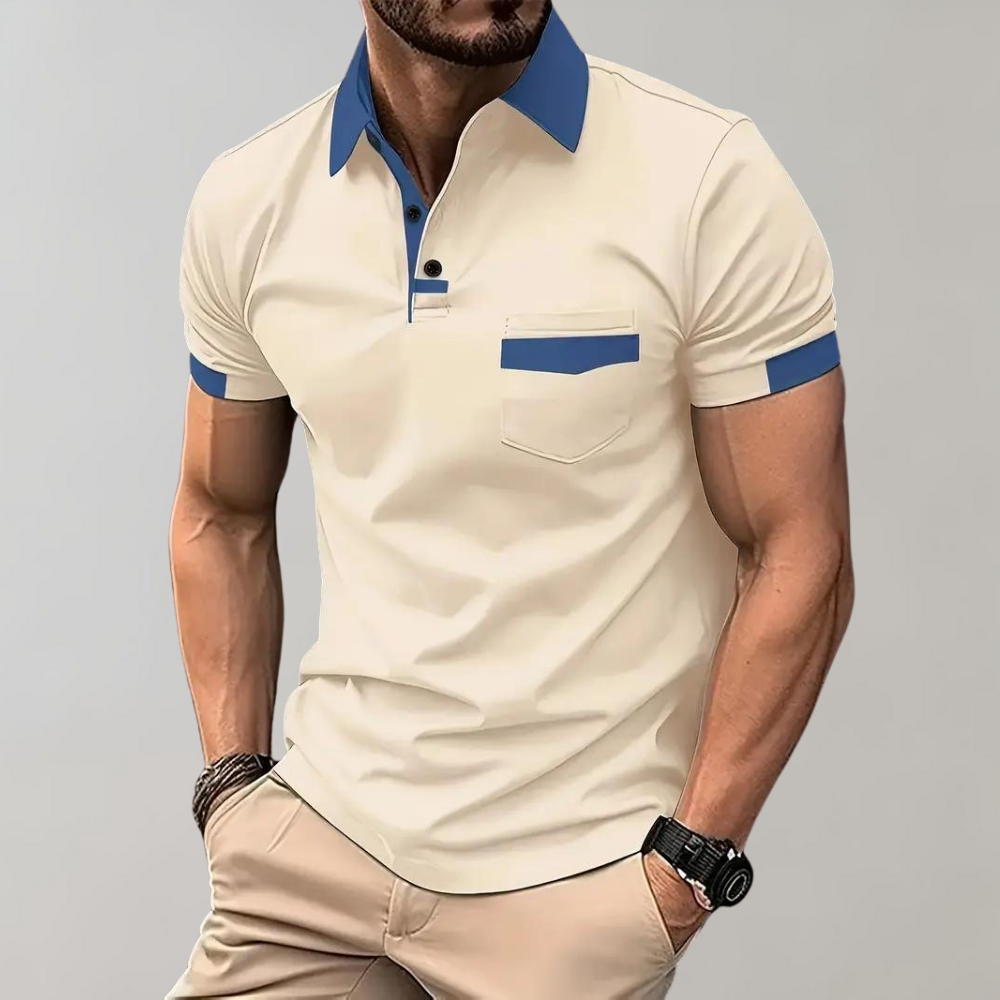 Polo homme classique, six coloris, du S au 3XL, abricot