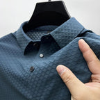 Polo homme d'été coupe ajustée, manches courtes, quatre coloris, bleu