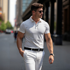 Polo homme infroissable, sans repassage, six coloris