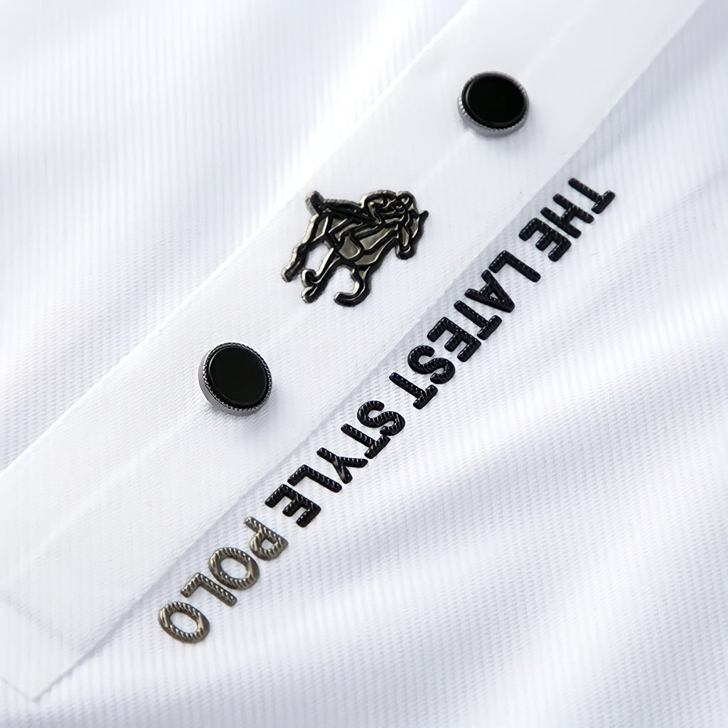 Polo homme infroissable, sans repassage, six coloris