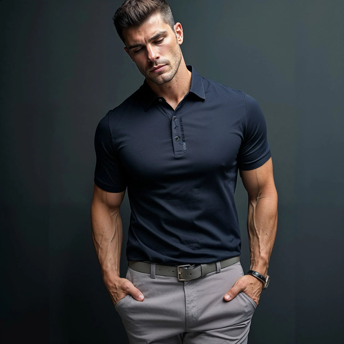 Polo homme infroissable, sans repassage, six coloris