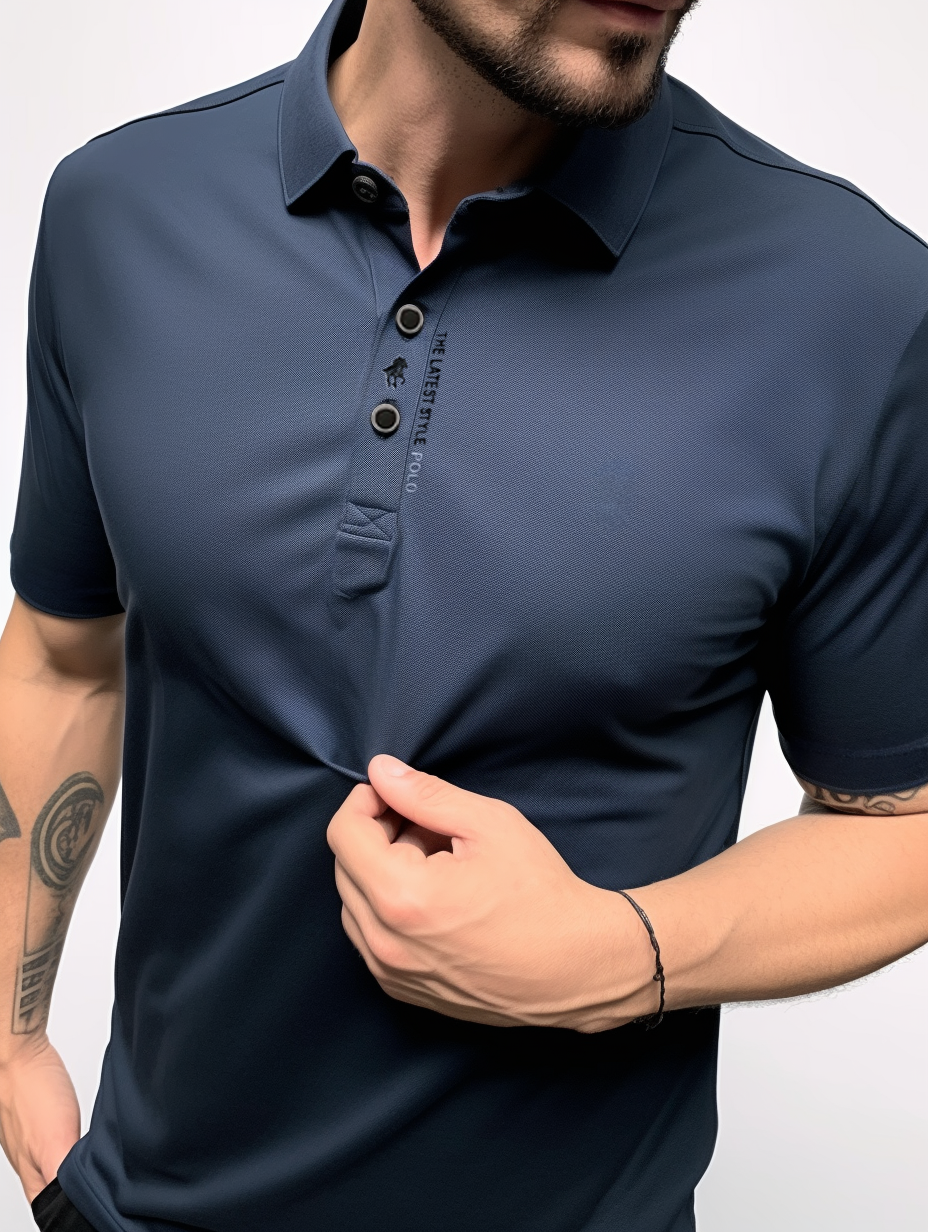 Polo homme infroissable, sans repassage, six coloris