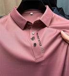 Polo homme infroissable, sans repassage, six coloris, rose