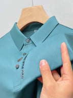 Polo homme infroissable, sans repassage, six coloris, bleu ciel