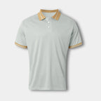 Polo homme à col contrasté, manches courtes, du S au 5XL
