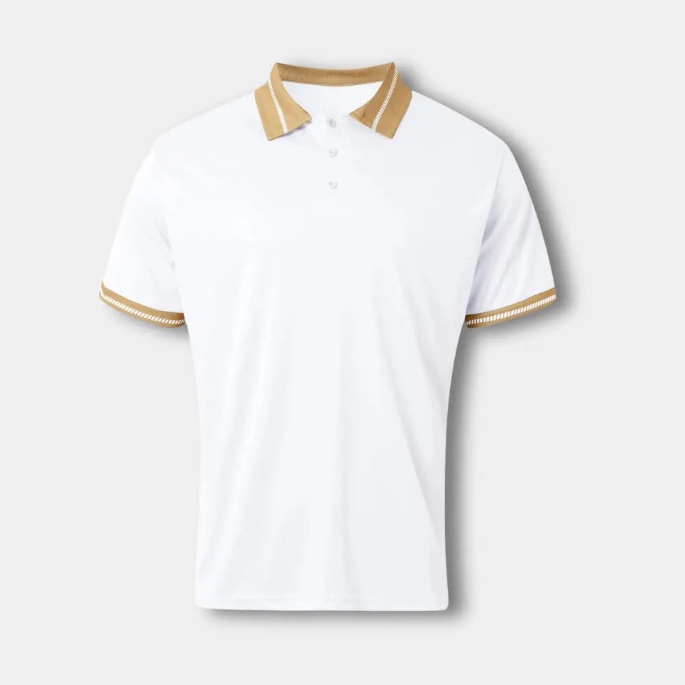 Polo homme à col contrasté, manches courtes, du S au 5XL
