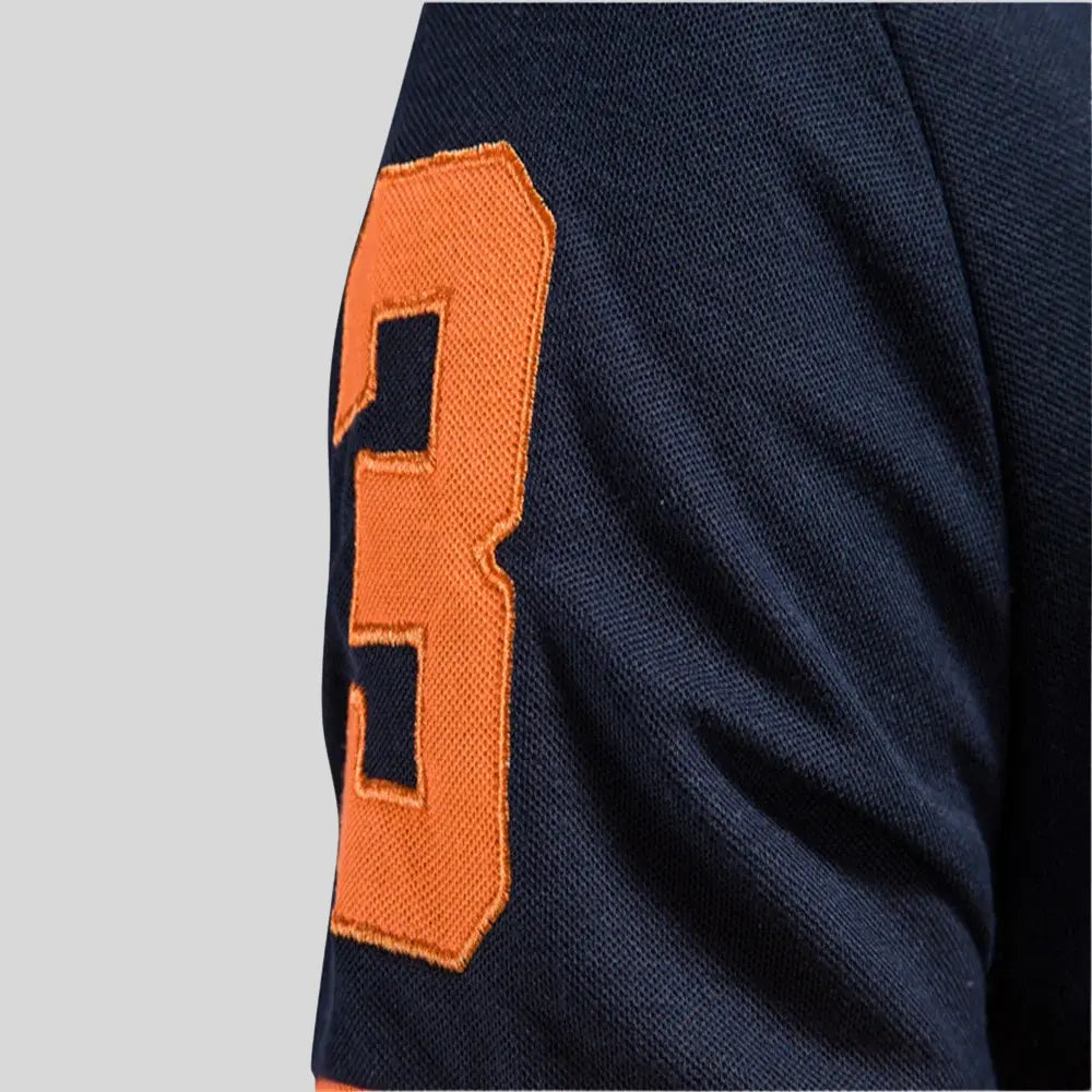 Polo homme à col et manches contrastés, du XS au 5XL