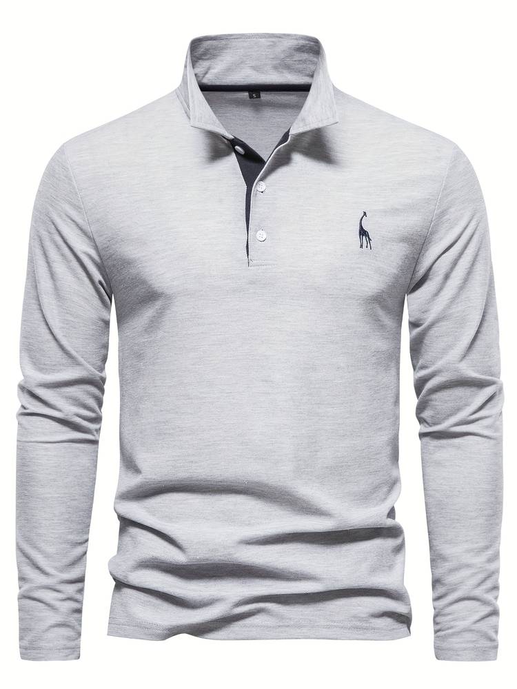 Polo homme uni ou bicolore, huit coloris, du S au 2XL, gris et bleu foncé
