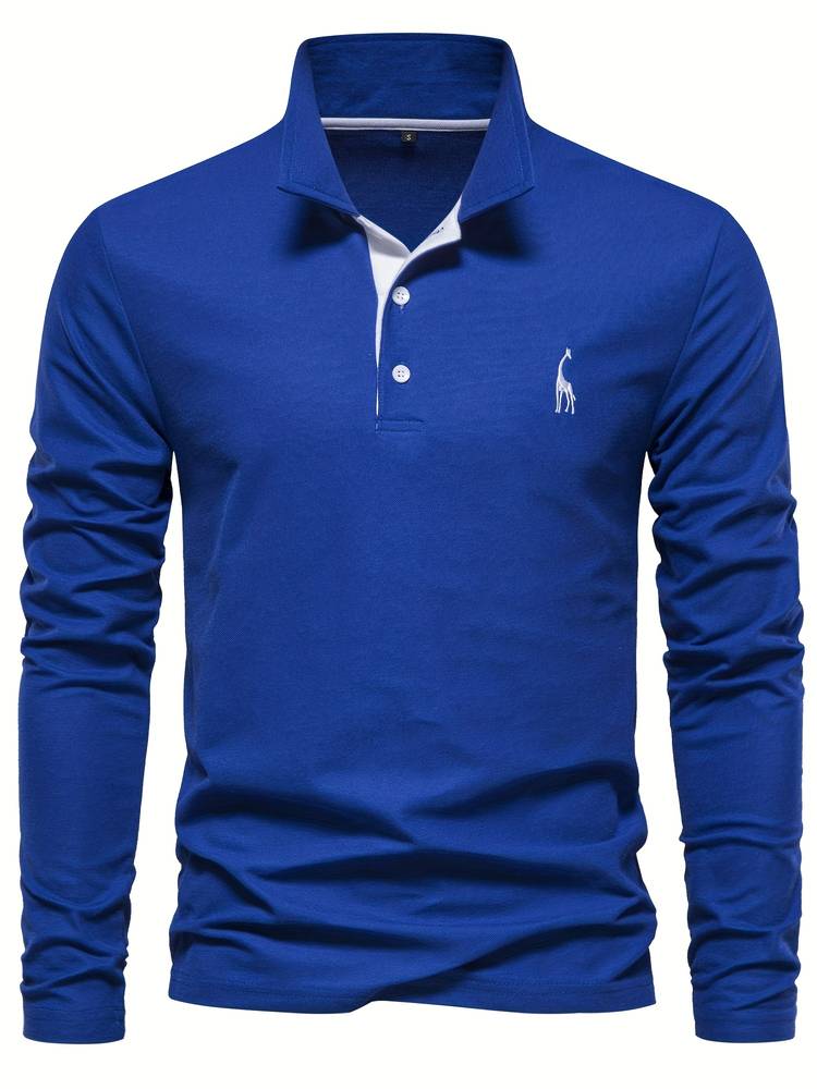 Polo homme uni ou bicolore, huit coloris, du S au 2XL, bleu et blanc