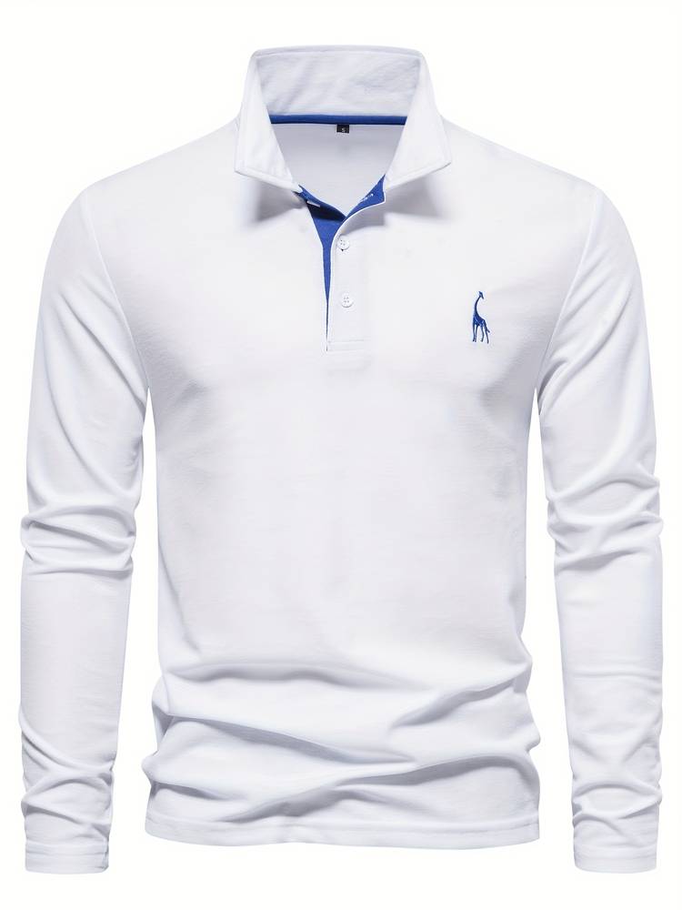 Polo homme uni ou bicolore, huit coloris, du S au 2XL, blanc et bleu