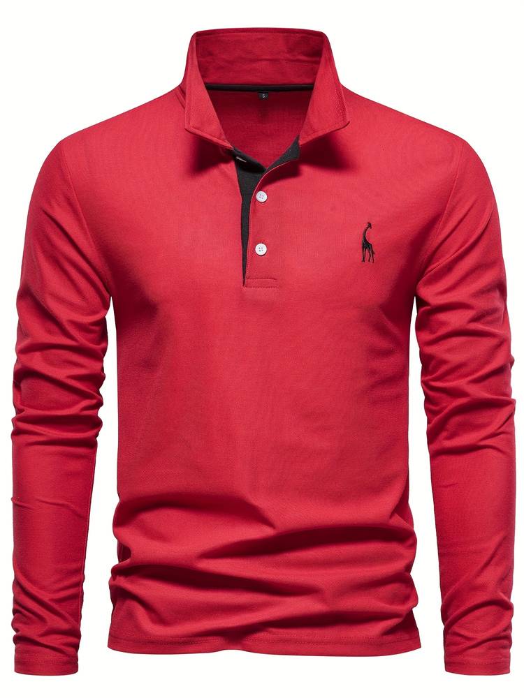 Polo homme uni ou bicolore, huit coloris, du S au 2XL, rouge