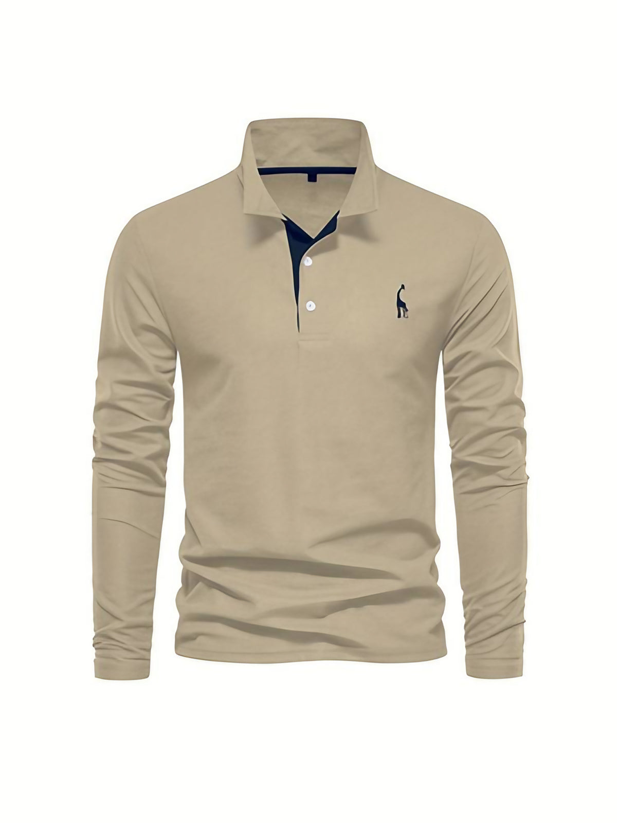 Polo homme uni ou bicolore, huit coloris, du S au 2XL, beige