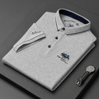 Polo homme coupe classique ajustée, cinq coloris, du M au 3XL, gris