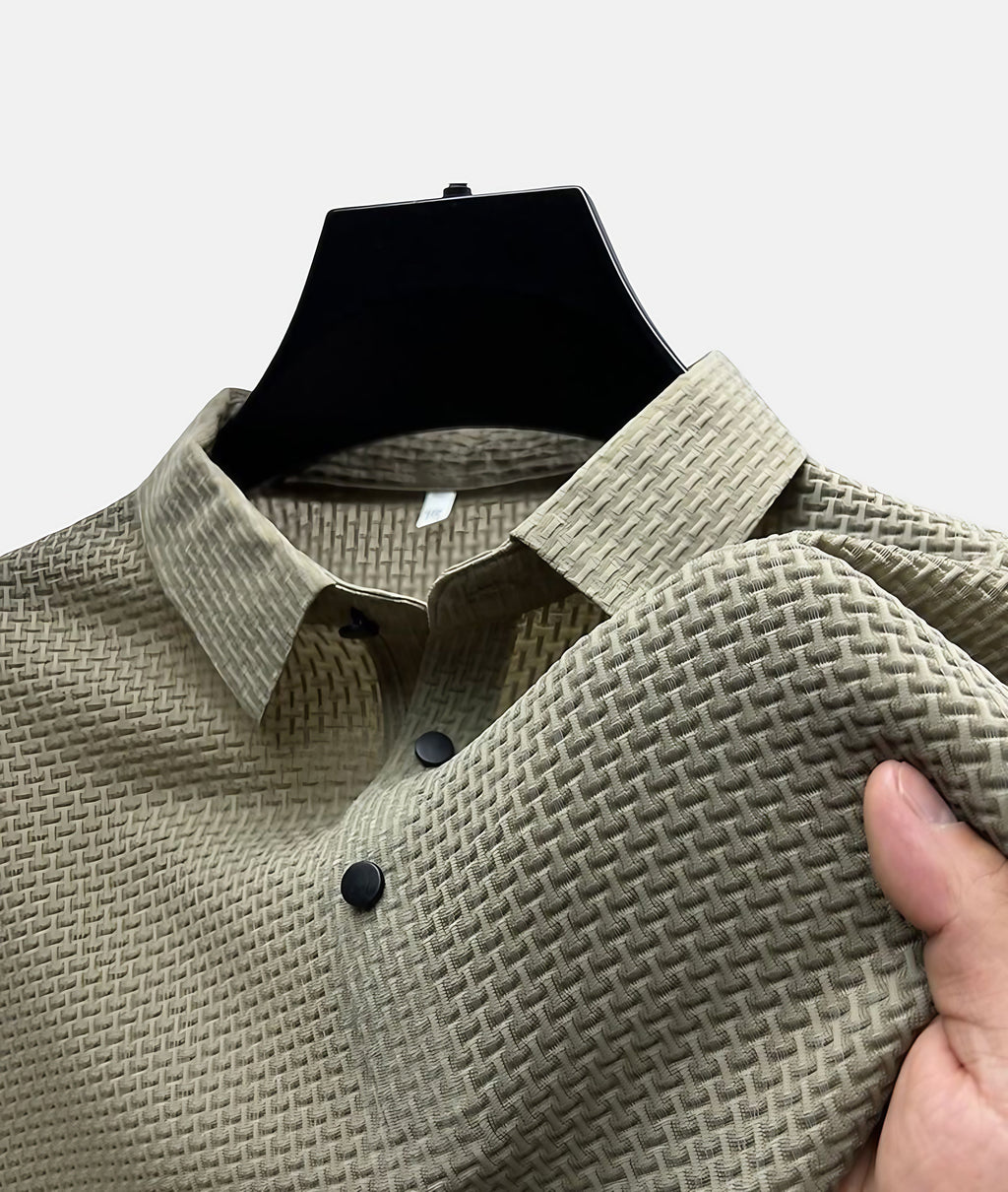 Polo rayé homme, six coloris, du M au 3XL, kaki