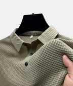 Polo rayé homme, six coloris, du M au 3XL, kaki