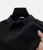 Polo rayé homme, six coloris, du M au 3XL, noir