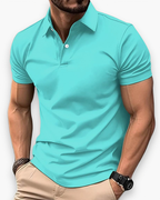Polo homme coupe ajustée, huit coloris, du S au 5XL, vert clair