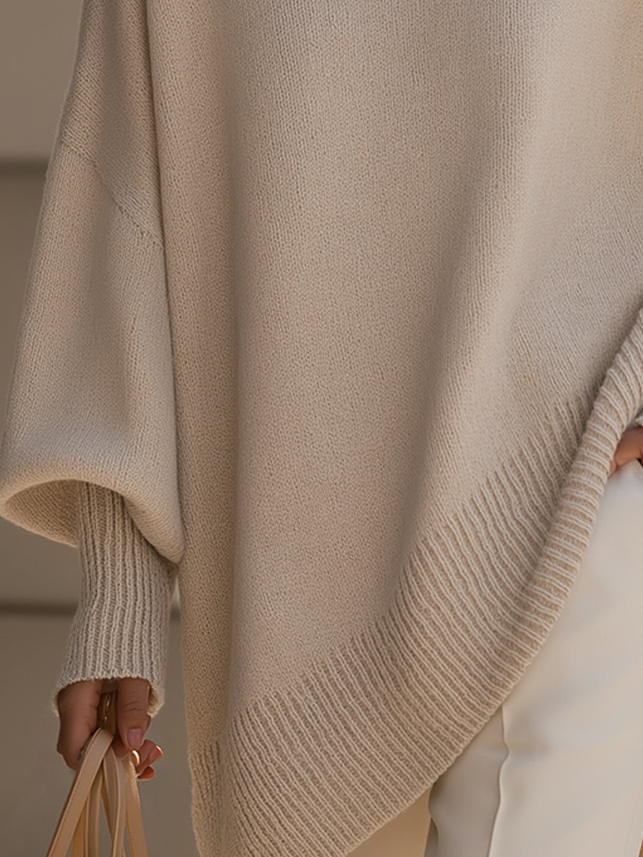 Poncho femme oversize en maille aérée, six coloris, du XS au 2XL