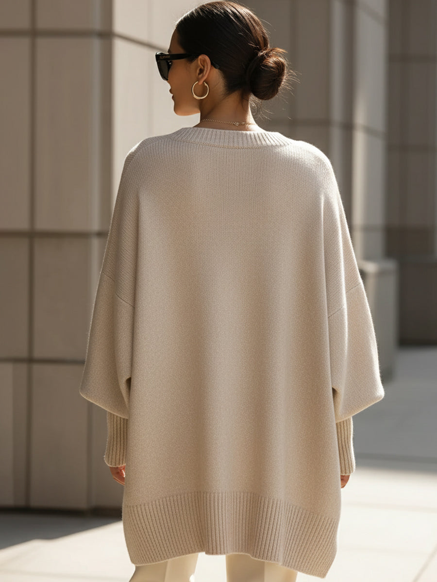 Poncho femme oversize en maille aérée, six coloris, du XS au 2XL