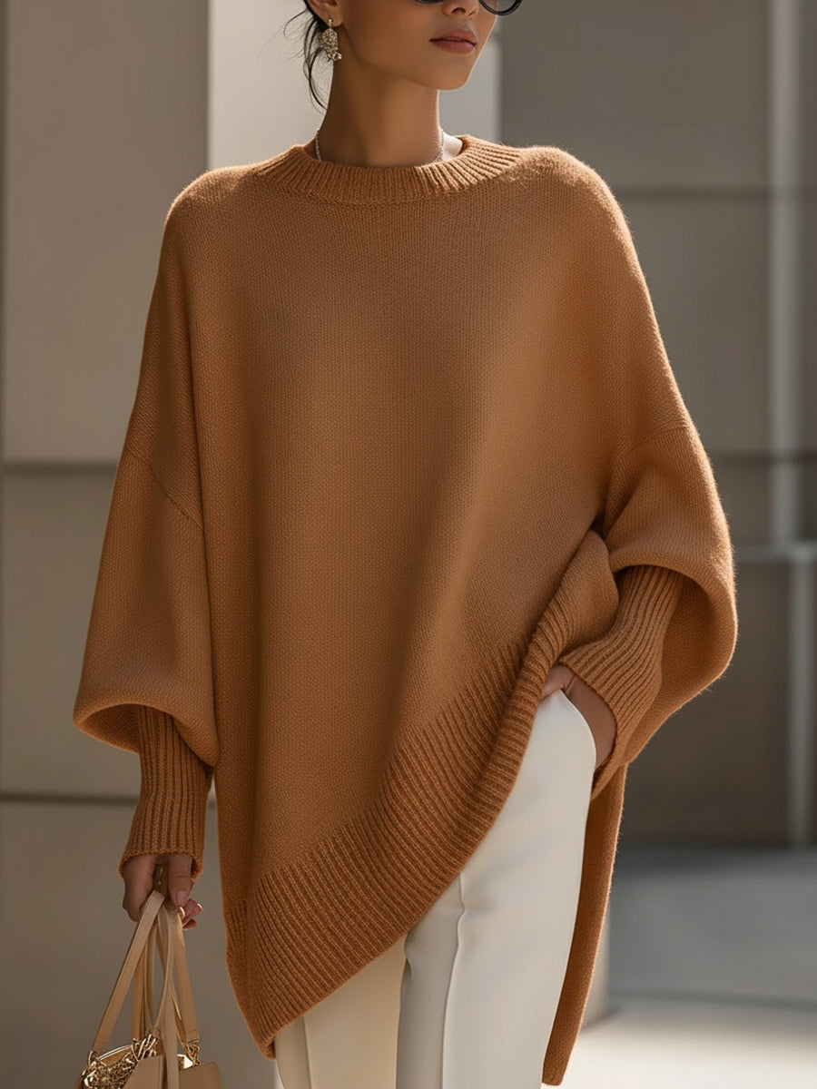 Poncho femme oversize en maille aérée, six coloris, du XS au 2XL